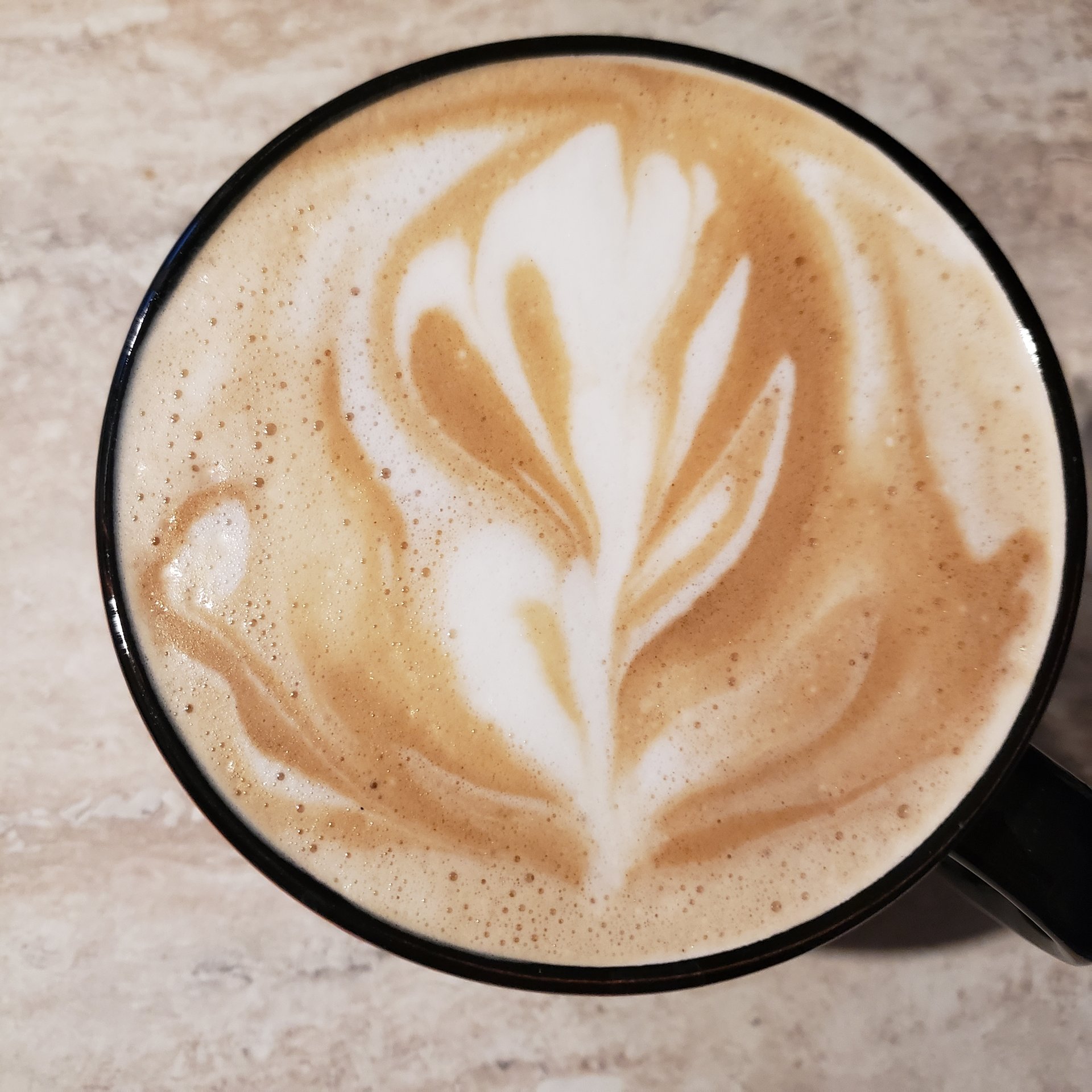Morning latte art